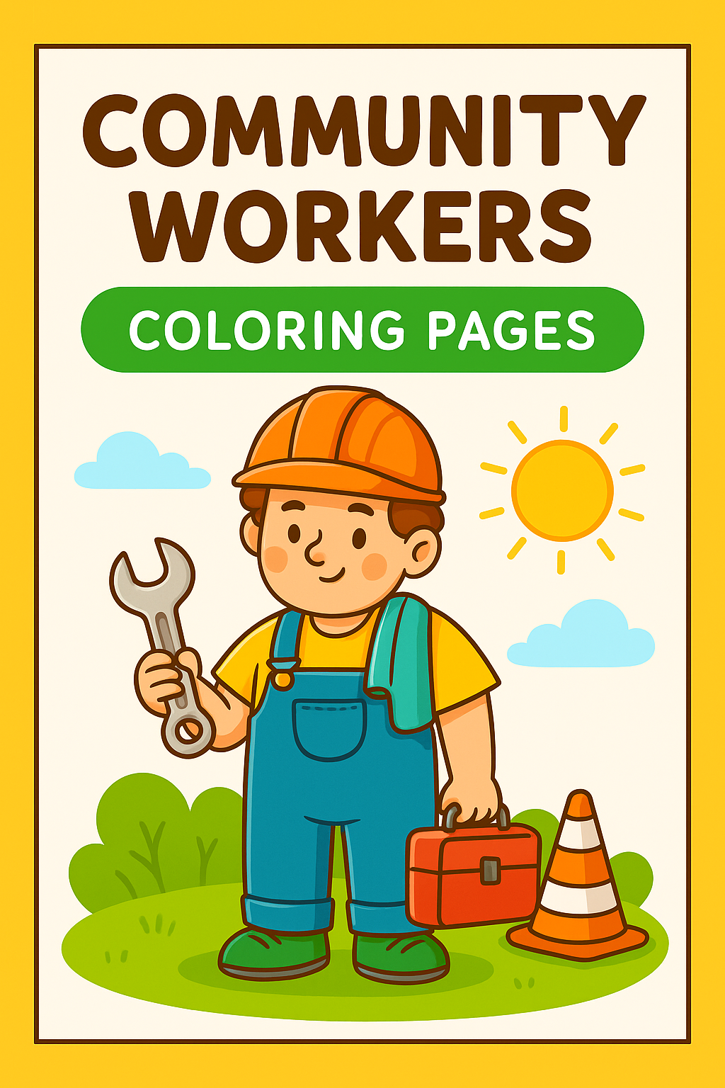 Vamos Colorir as Profissões em Inglês