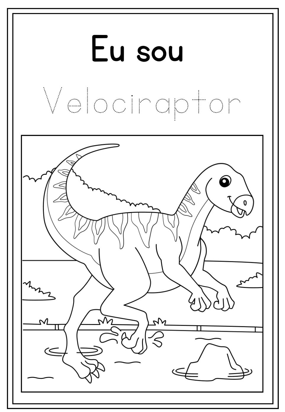 Mundo dos Dinossauros – Livro de Colorir