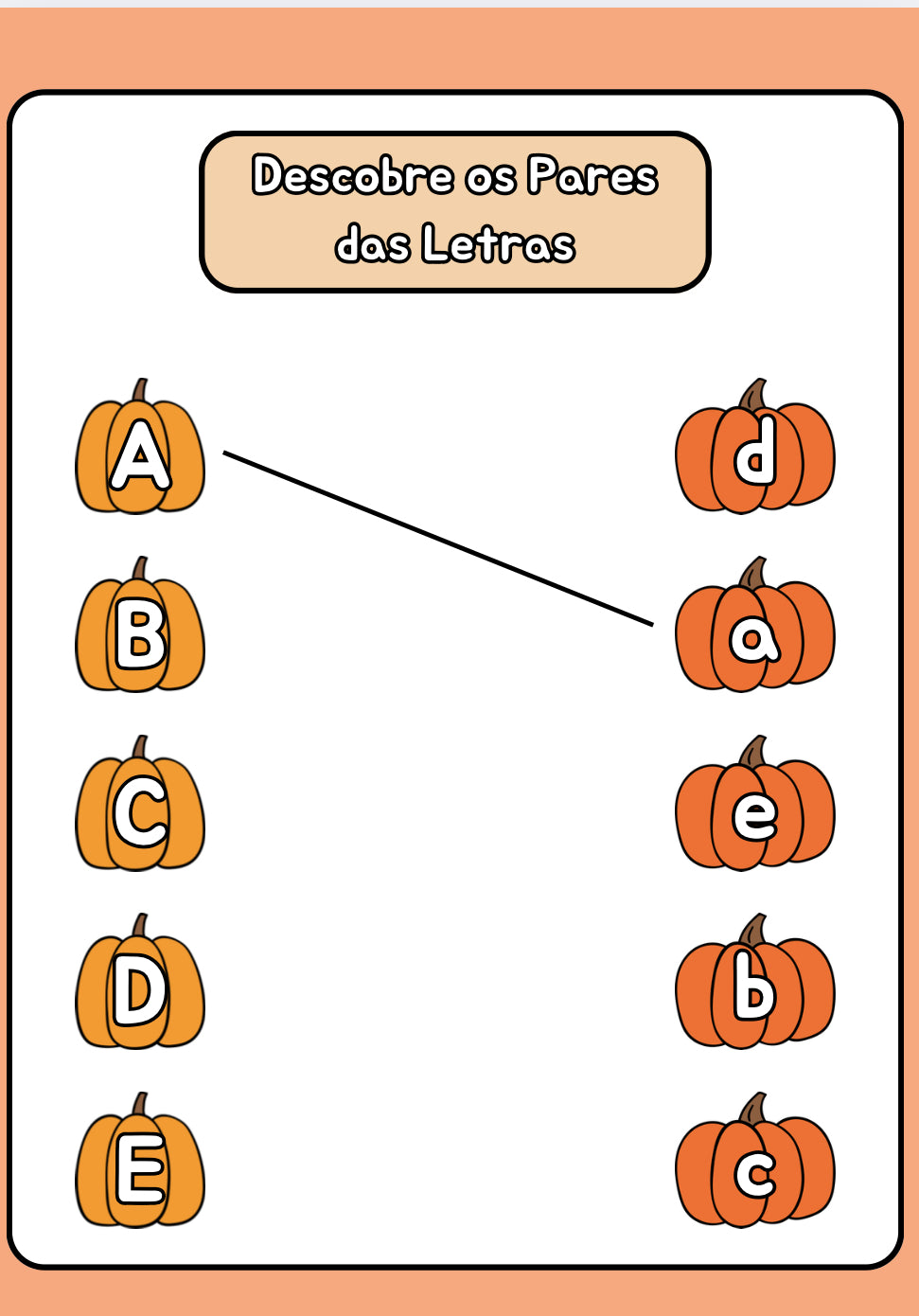 Descobre os Pares das Letras