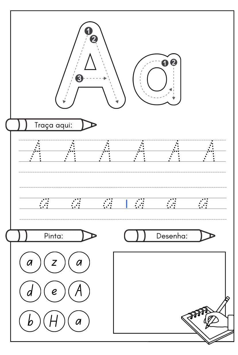 Traça e Aprende: Alfabeto Divertido