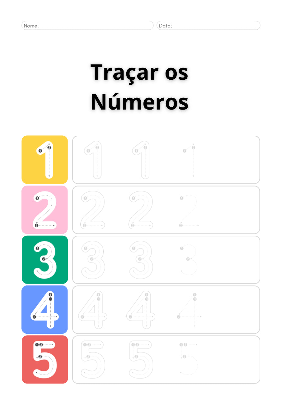 Traçar os Números