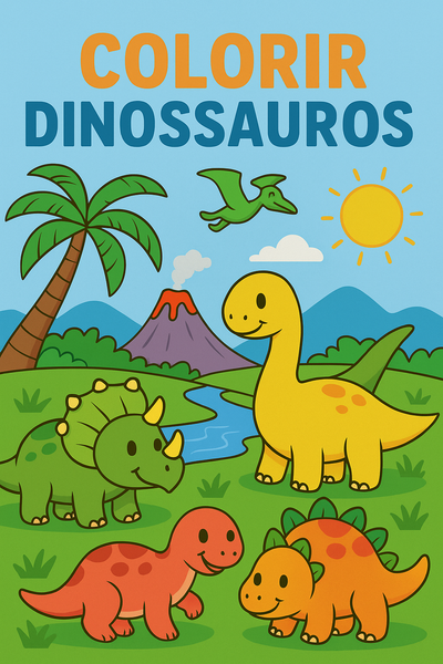 Colorir Dinossauros