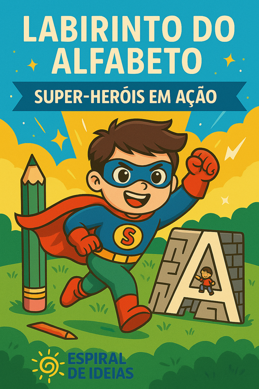Labirinto do Alfabeto – Super-Heróis em Ação