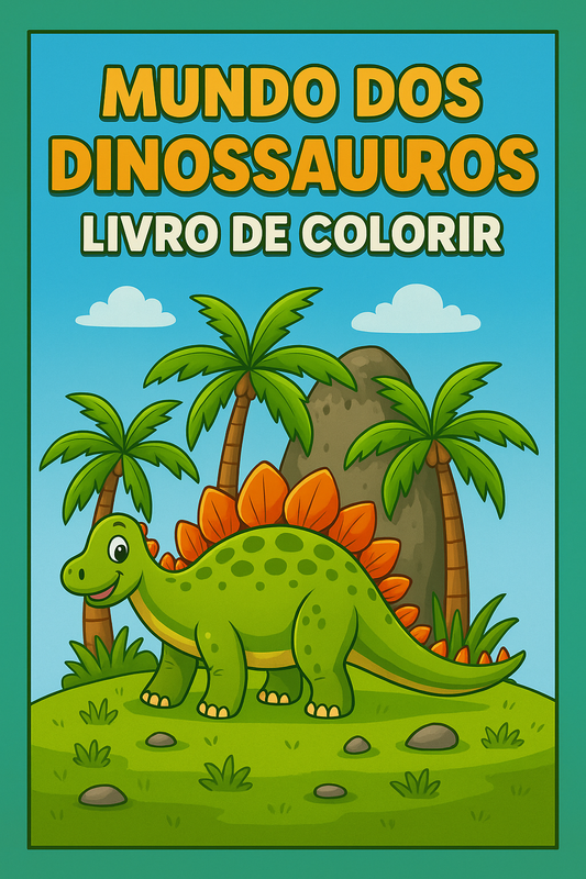 Mundo dos Dinossauros – Livro de Colorir