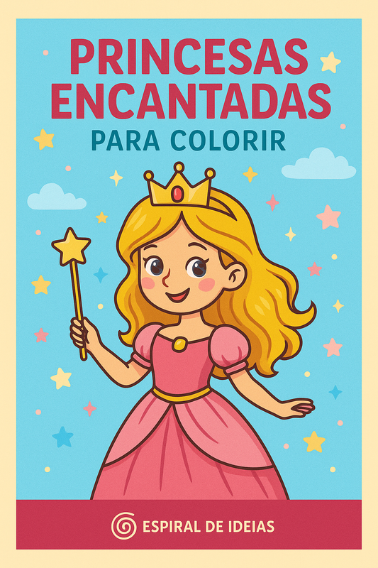 Princesas Encantadas para Colorir