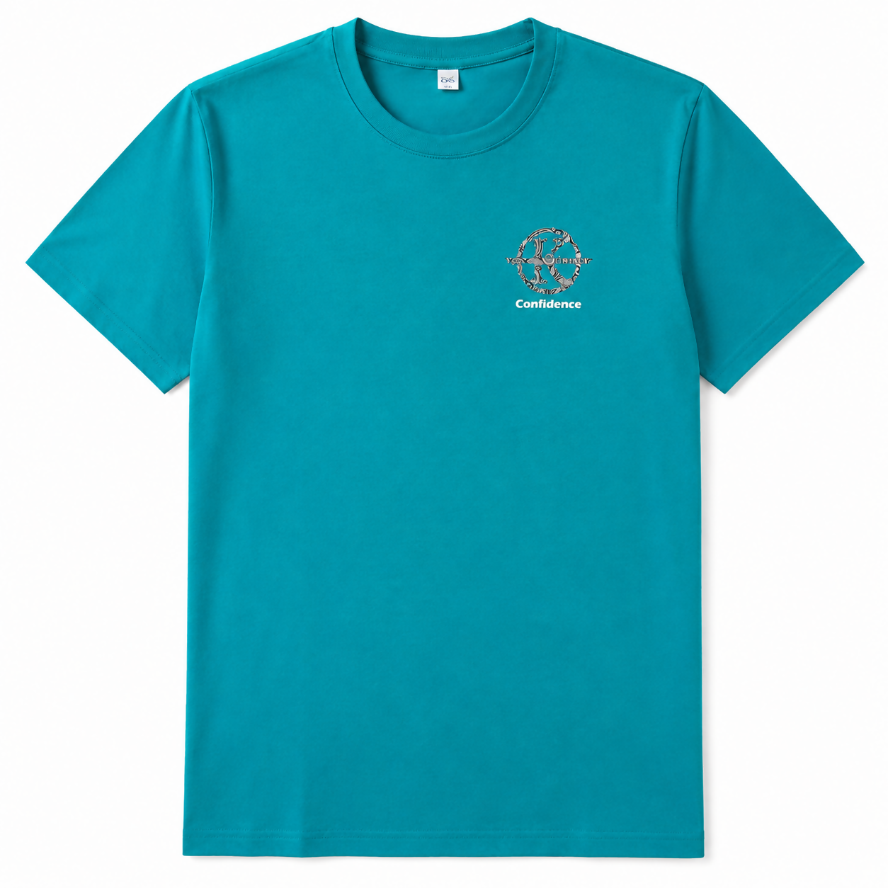 T-shirt Confidence Verde Turquesa – Homem