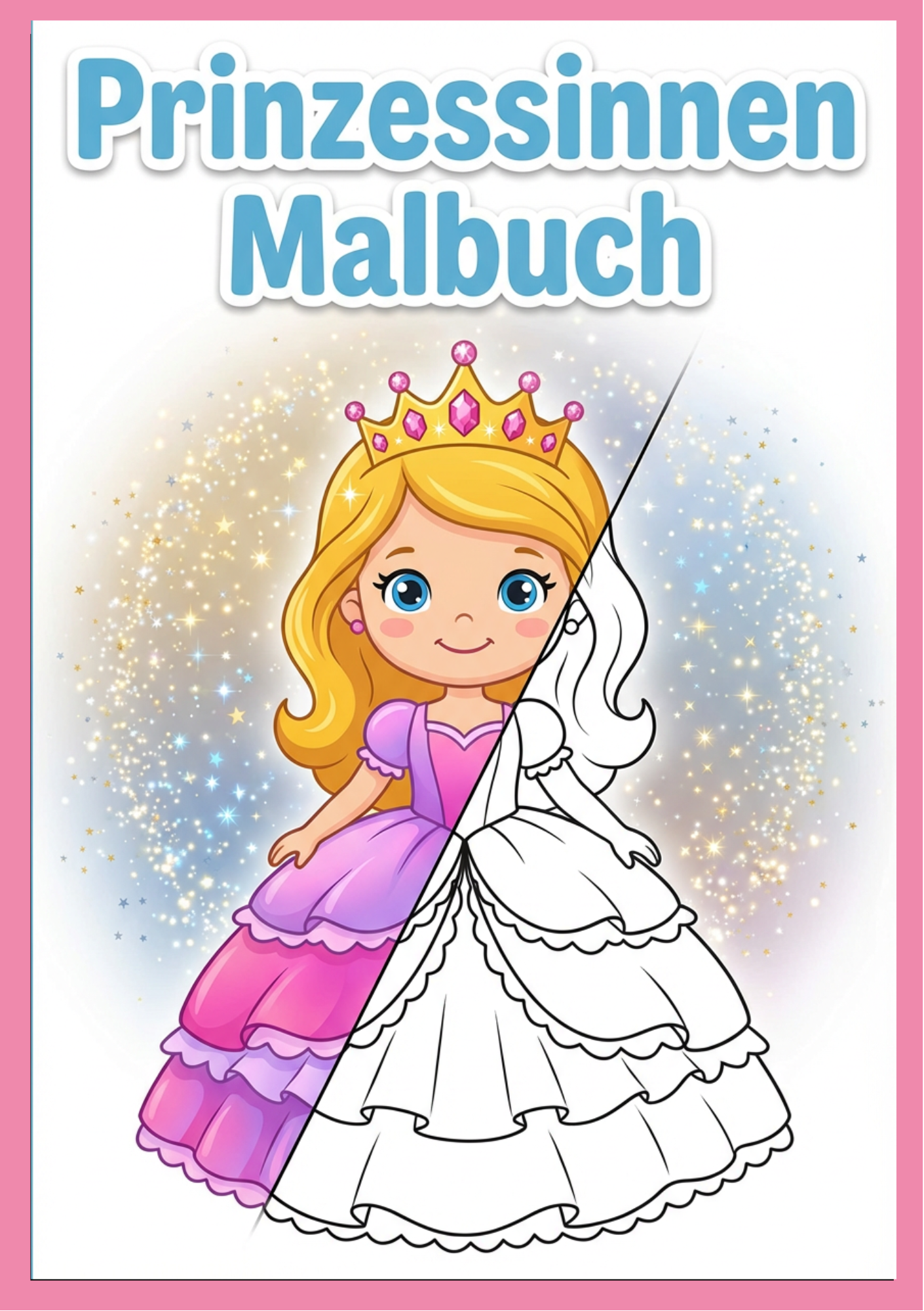 Prinzessinnen Malbuch: 31 Zauberhafte Motive zum Ausdrucken (PDF)