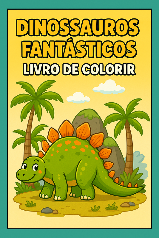 Dinossauros Fantásticos – Livro de Colorir