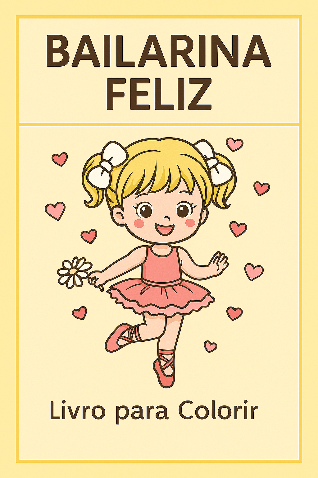 Bailarina Feliz – Livro para Colorir