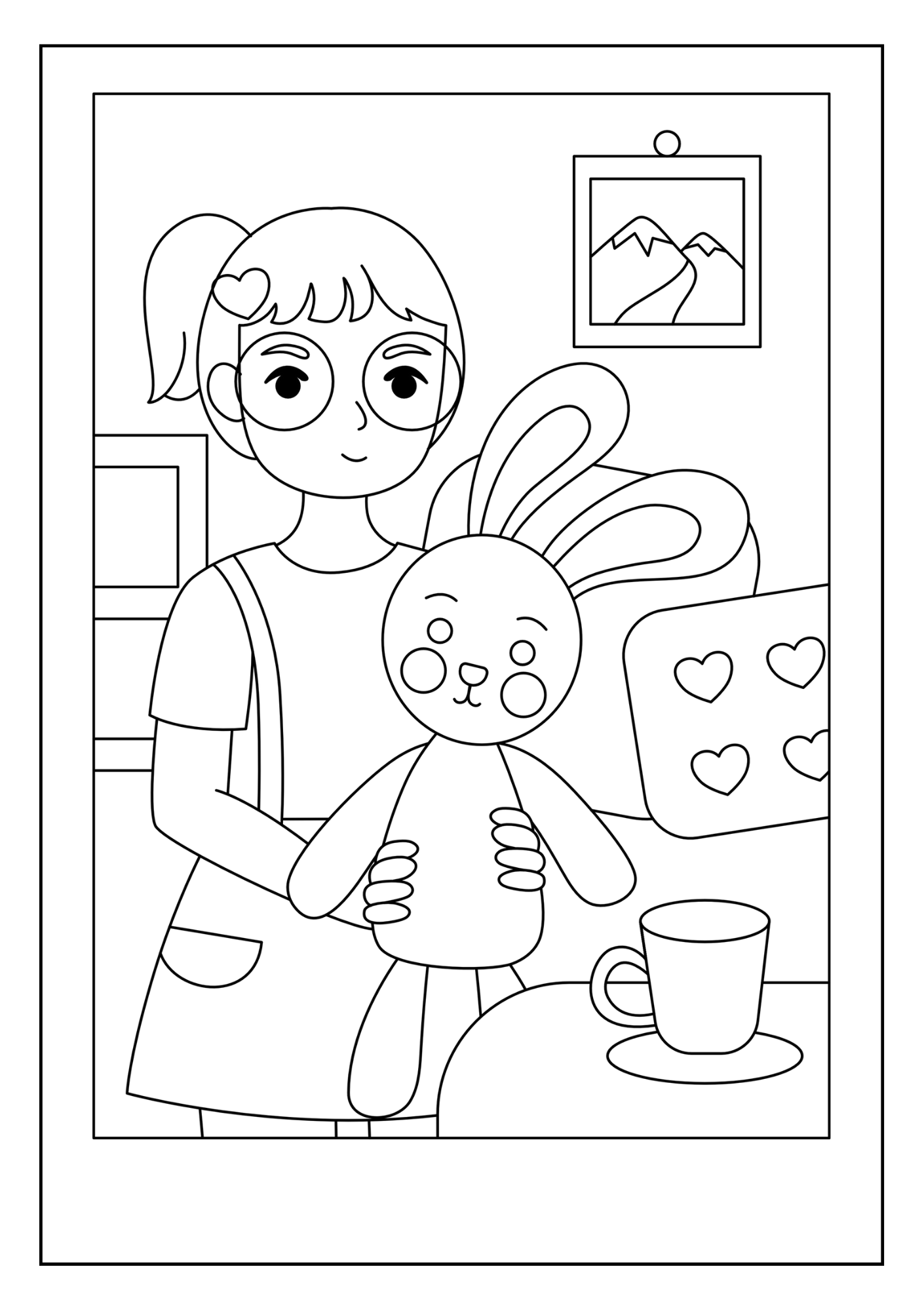 Meine tägliche Routine: Mini-Malbuch für Kinder