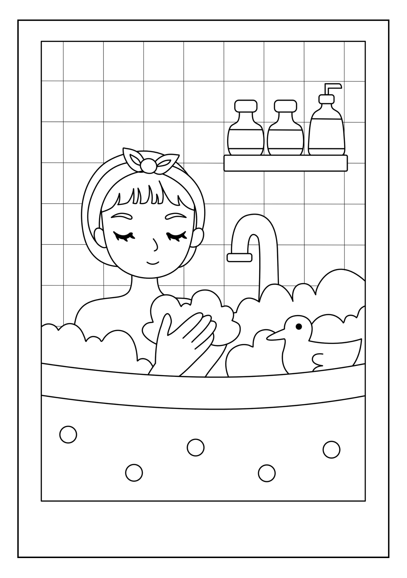 Meine tägliche Routine: Mini-Malbuch für Kinder