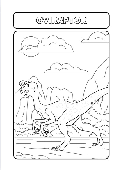 JURÁSSICO DIVERTIDO PINTA OS DINOSSAUROS