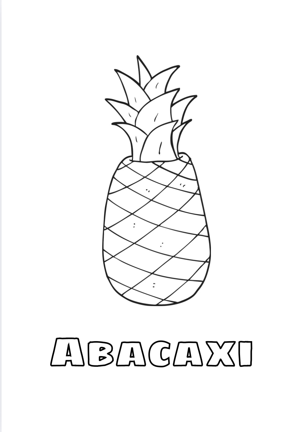 Frutas para Pintar e Divertir