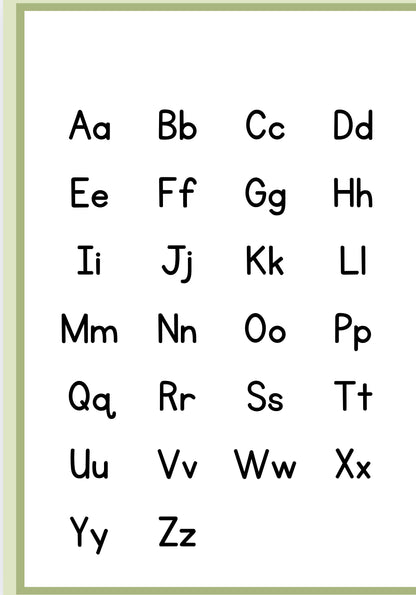 Traçar as Letras do Alfabeto