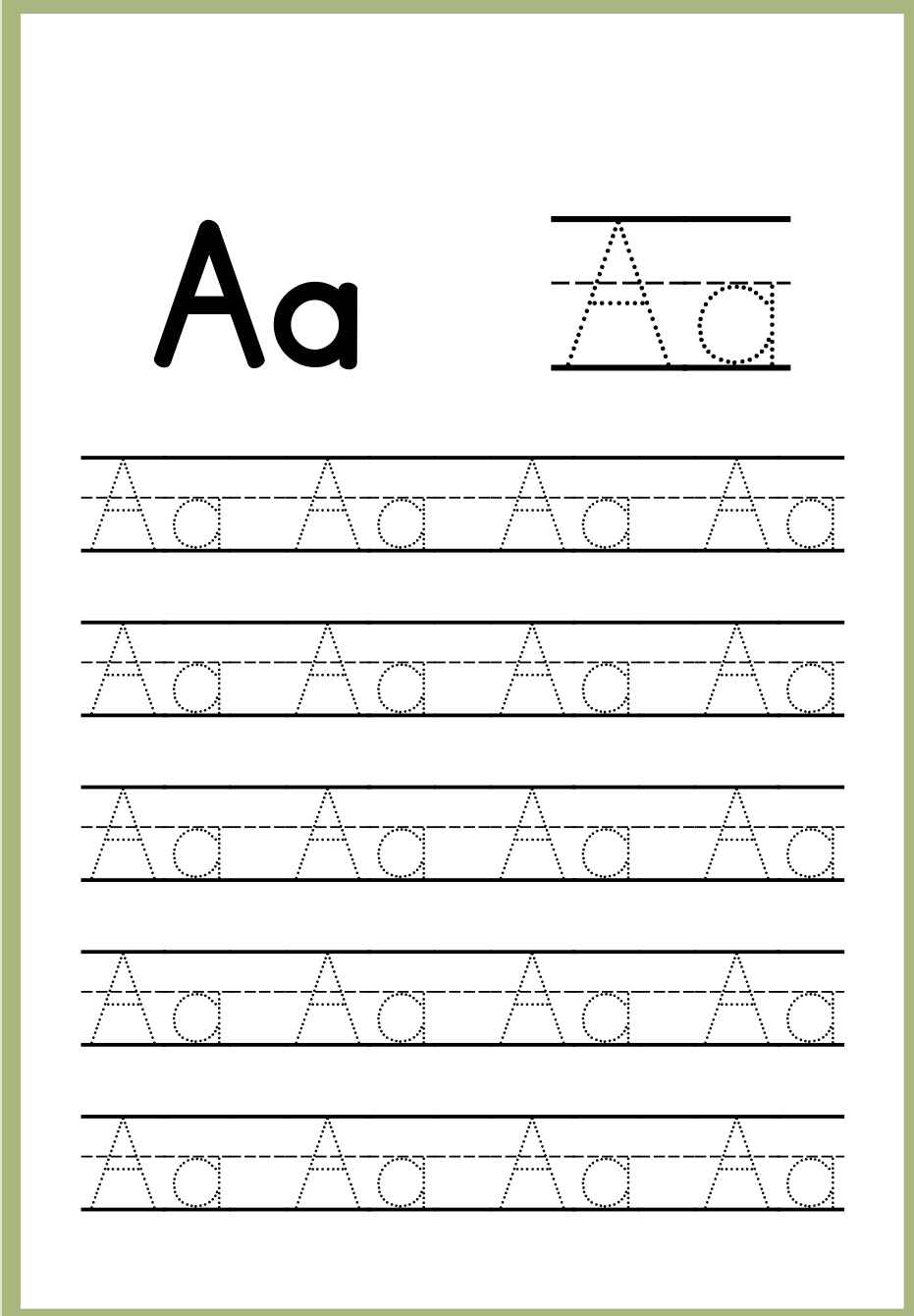 Traçar as Letras do Alfabeto