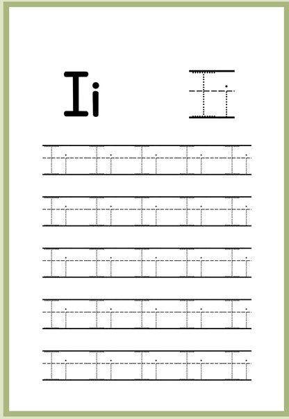 Traçar as Letras do Alfabeto