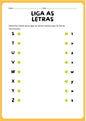 Aprende as Letras – Liga Maiúsculas e Minúsculas