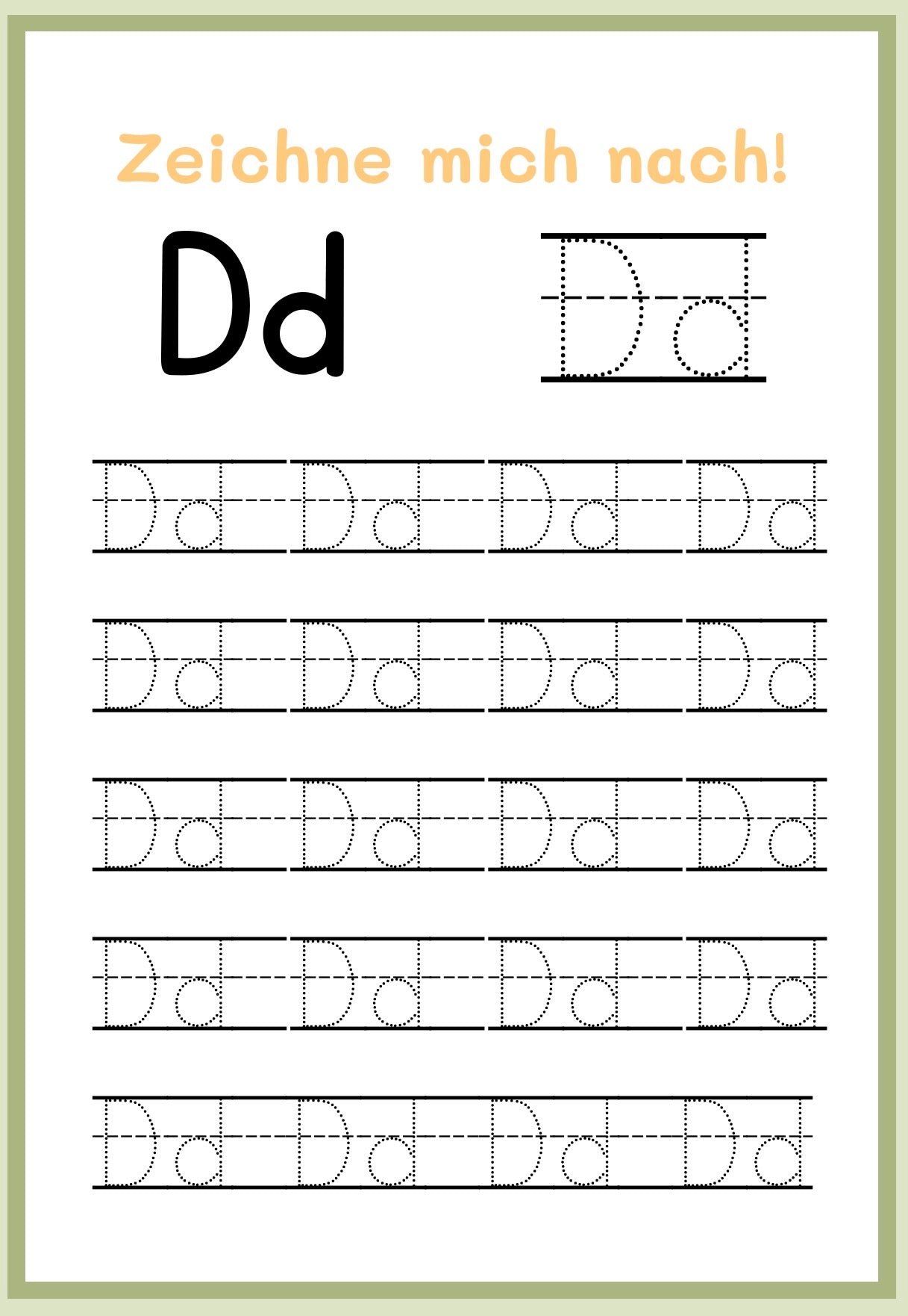 Mein kleines ABC-Heft (Buchstaben nachzeichnen)