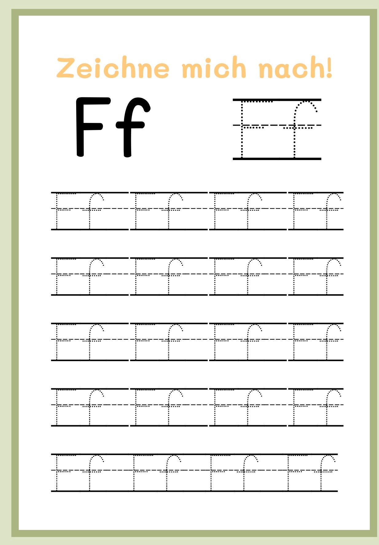Mein kleines ABC-Heft (Buchstaben nachzeichnen)