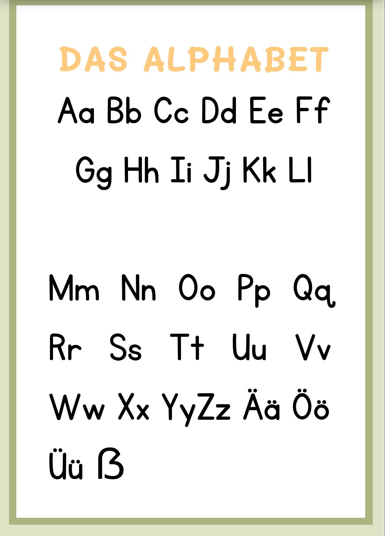 Mein kleines ABC-Heft (Buchstaben nachzeichnen)