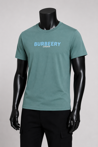 T-Shirt Verde Burbeery London para Homem – Manga Curta