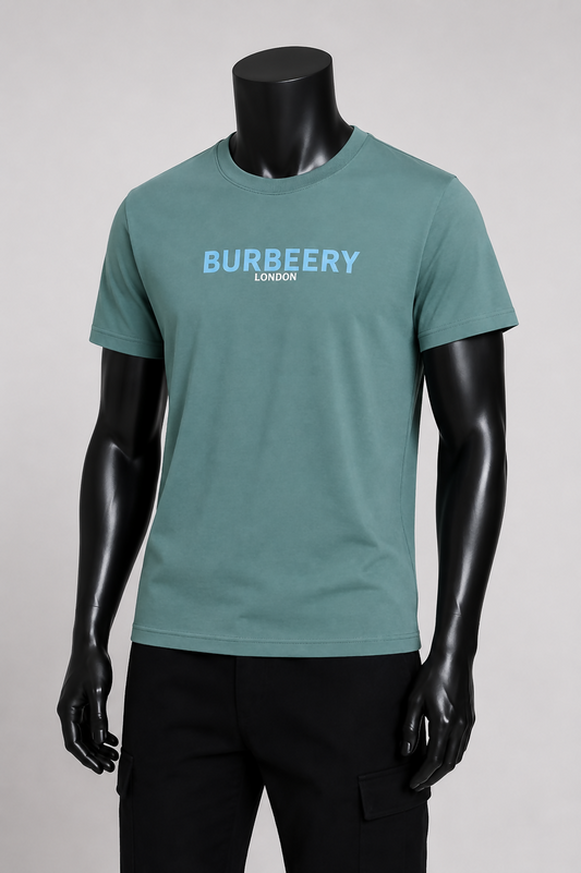 T-Shirt Verde Burbeery London para Homem – Manga Curta