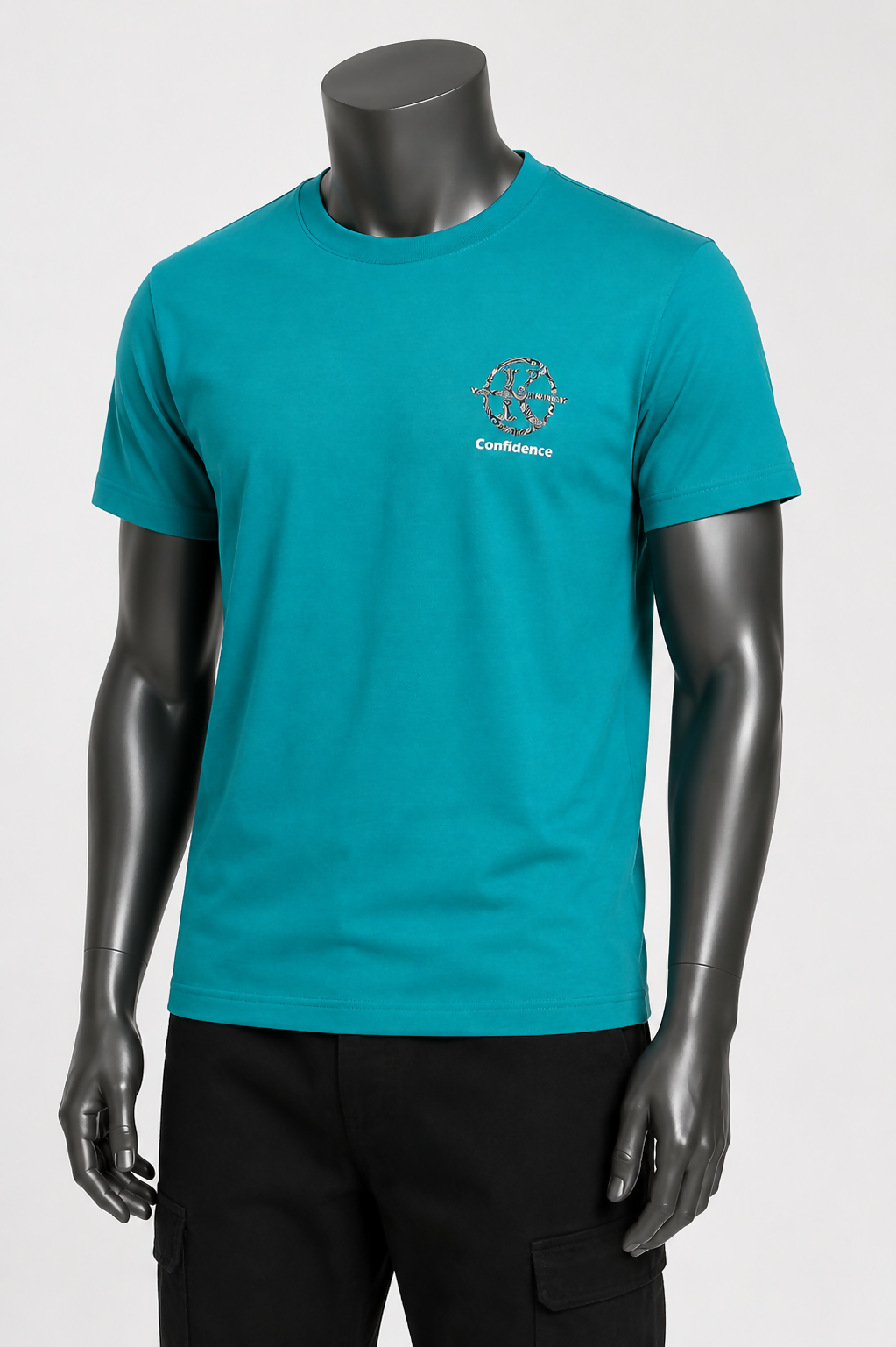 T-shirt Confidence Verde Turquesa – Homem