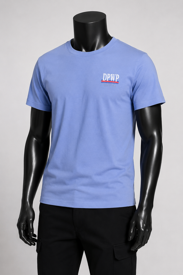 T-Shirt Azul DPWP para Homem – Manga Curta