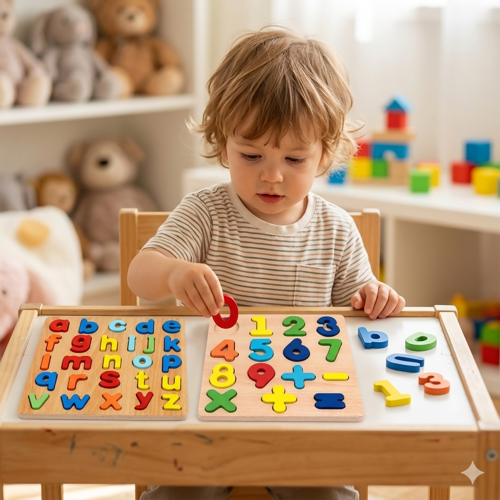 Quadro Educativo Montessori em Madeira
